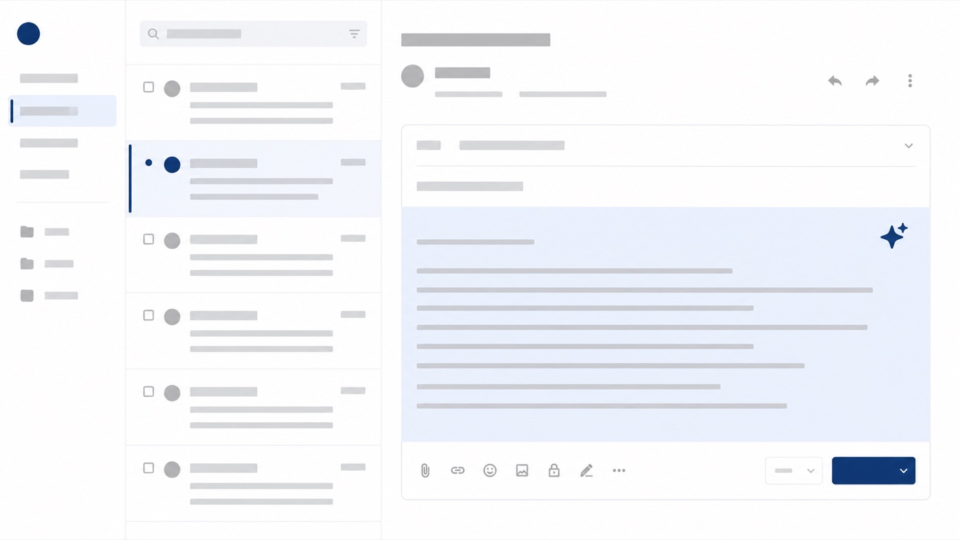 返信下書き生成の画面 / Gmail連携